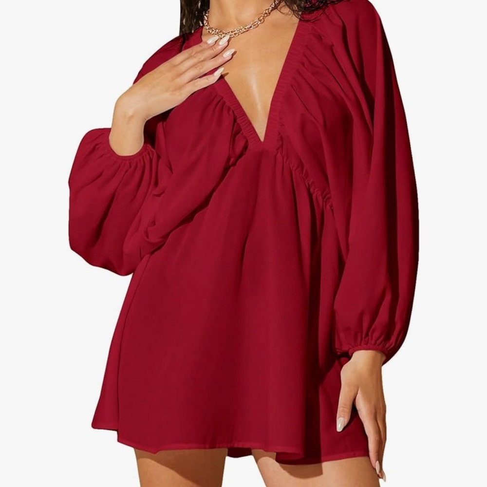 New burgundy dress